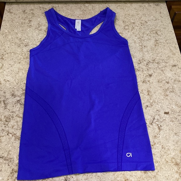 2 - GAP Grey workout Bra & Blue Workout Tank size X-Small - Picture 2 of 12